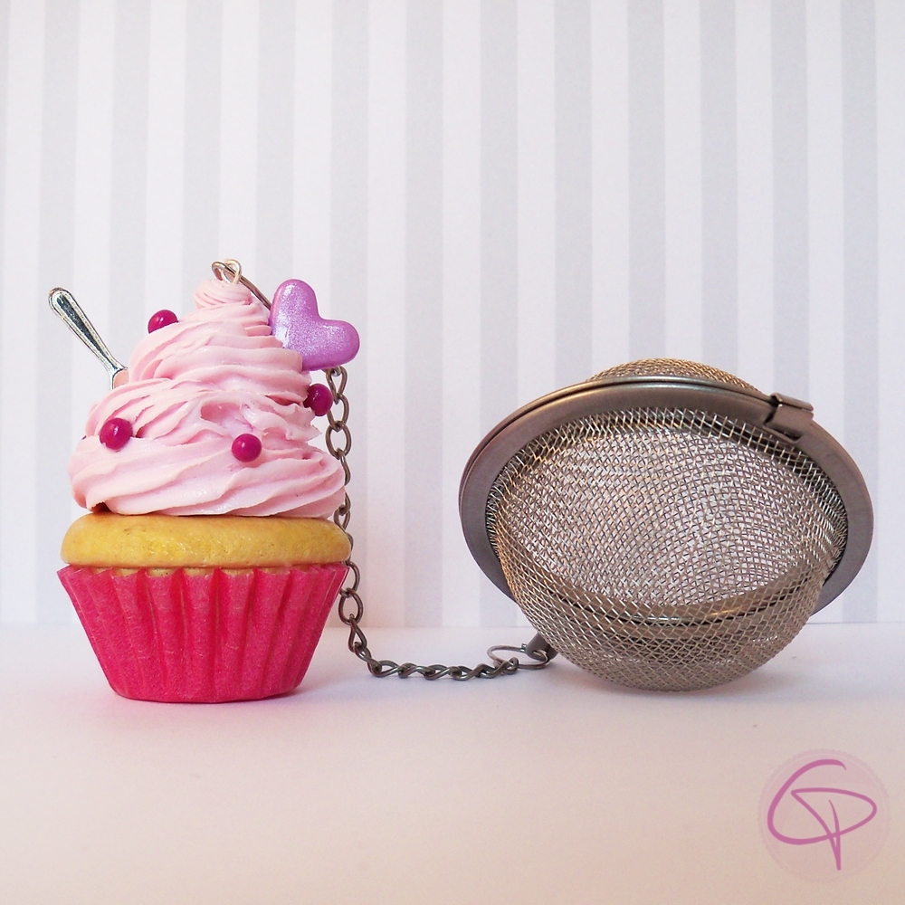 Diffuseurs artisanaux à thé en forme de cupcake fabriqué à la main